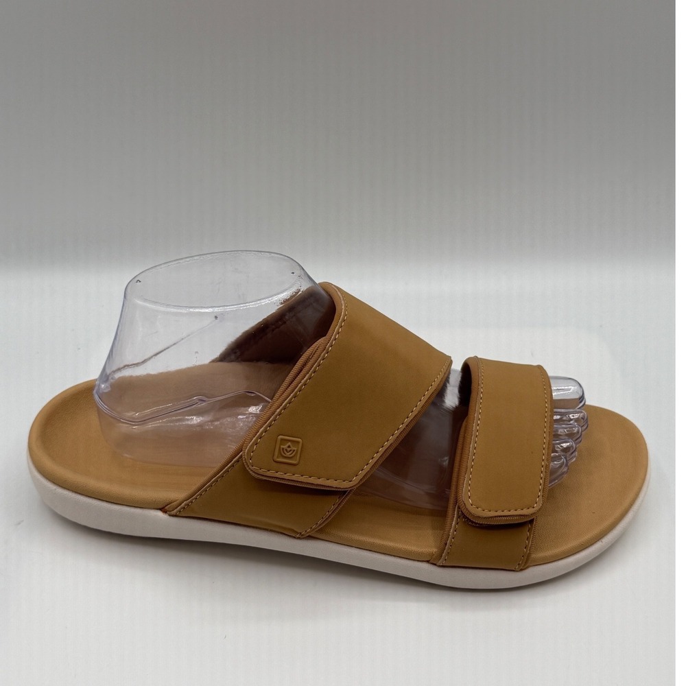 Spenco Kholo Nuevo Slide Sandals Women's 9.5 D, Tan Adjustable Orthotic Comfort